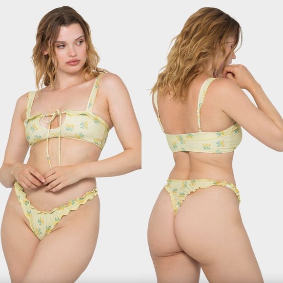 Khassani Tulips ALMA Bikini Set {L/M} - Picture 1 of 9